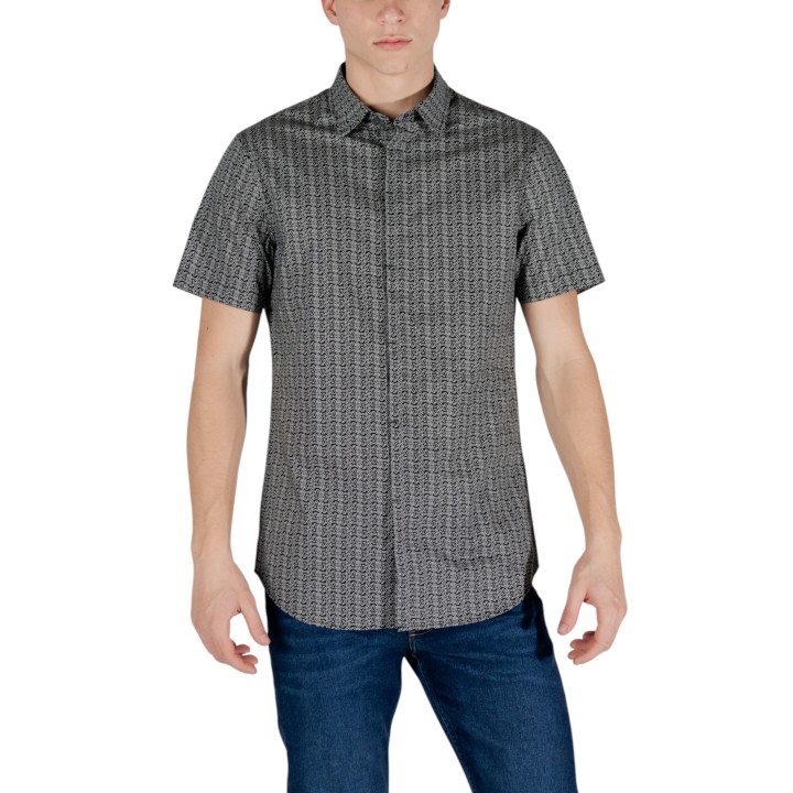 Camisa negra de hombre Armani Exchange XM000624 AF13184 vista frontal