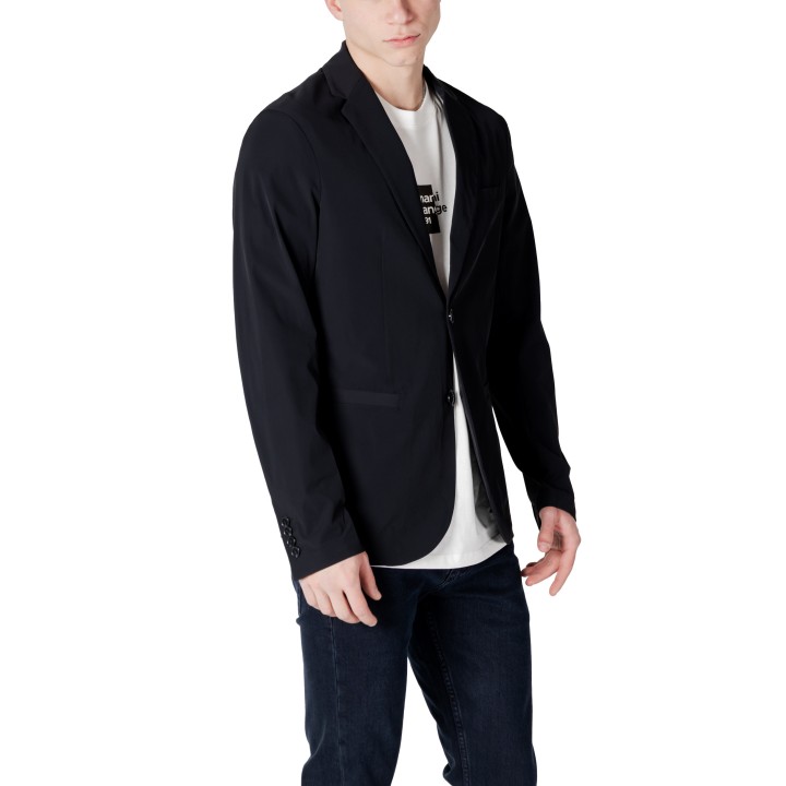 Armani Exchange blazer negro de hombre 8NZG49 ZNYZZ vista tres cuartos