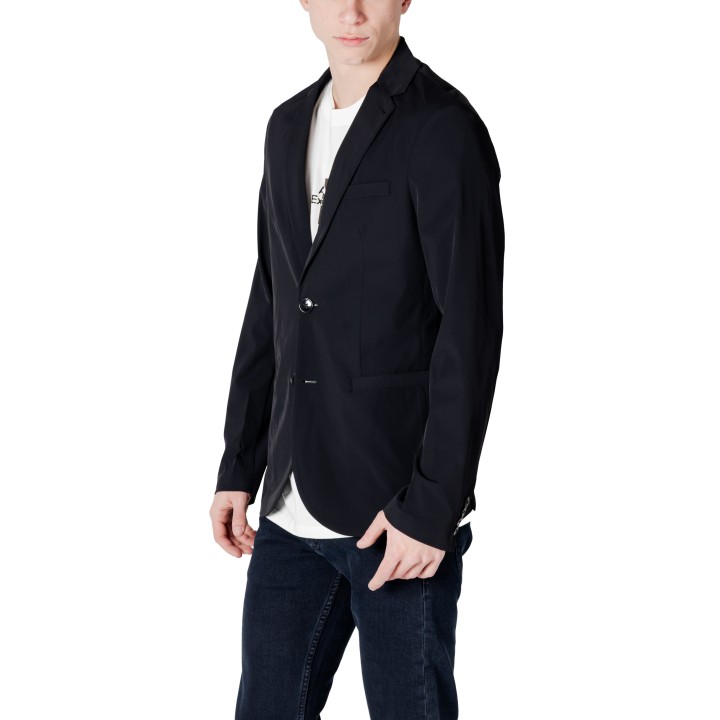 Armani Exchange blazer negro de hombre 8NZG49 ZNYZZ vista tres cuartos