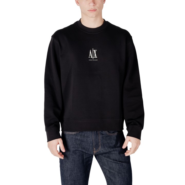 Sudadera negra de hombre Armani Exchange XM000368 AF10818 vista frontal