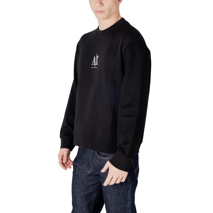 Sudadera negra de hombre Armani Exchange XM000368 AF10818 vista lateral