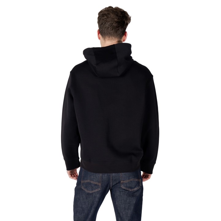 Sudadera Armani Exchange para hombre negra con capucha vista posterior