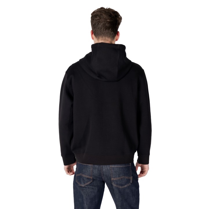Sudadera negra con capucha Armani Exchange para hombre XM000371 AF10818 vista posterior