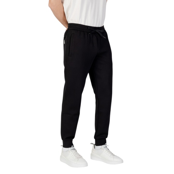 Armani Exchange pantalón deportivo de hombre negro vista lateral