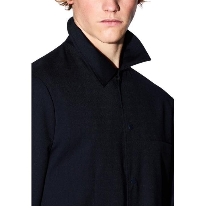 Armani Exchange blazer negro para hombre XM001194 AF12041 detalle del cuello y botones