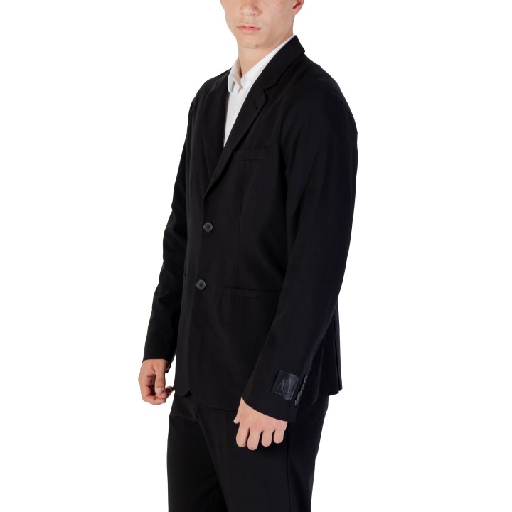 Blazer negro de hombre Armani Exchange XM000345 AF10897 vista tres cuartos