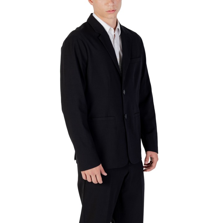 Blazer negro de hombre Armani Exchange XM000345 AF10897 vista tres cuartos