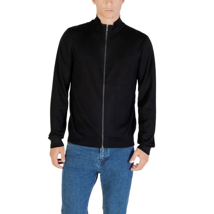 Cárdigan negro de hombre Armani Exchange XM001279 AF10454 vista frontal