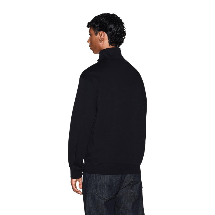 Armani Exchange sudadera negra de hombre vista posterior