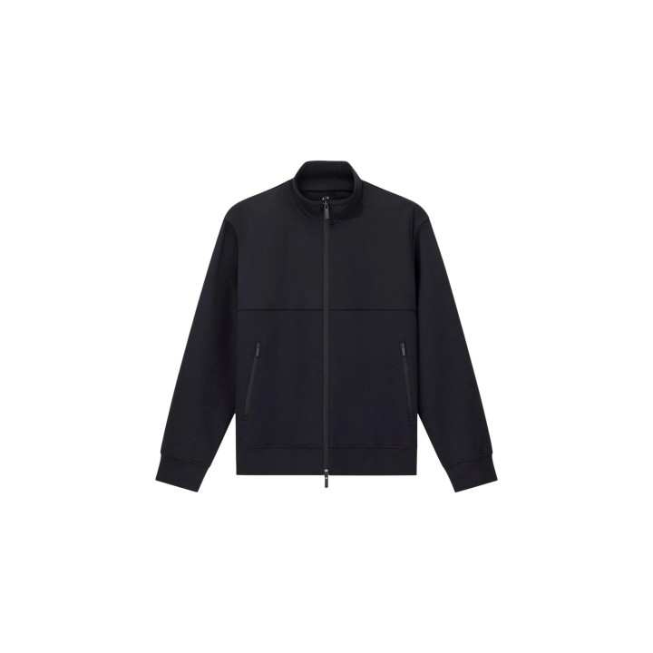 Sudadera negra de hombre Armani Exchange vista frontal