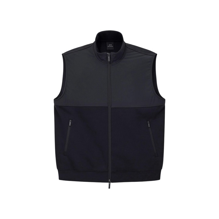 Armani Exchange sudadera negra de hombre XM001565 AF10818 vista frontal de la prenda