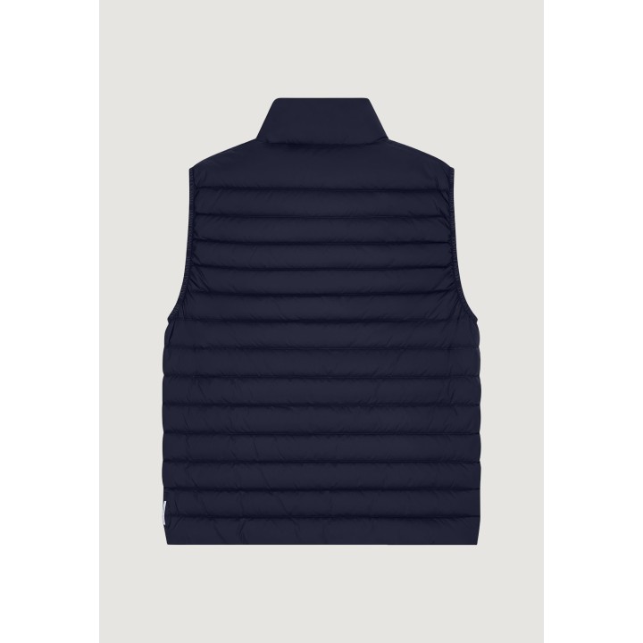 Chaleco de hombre Armani Exchange azul oscuro acolchado vista posterior