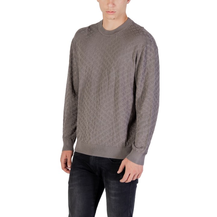 Jersey de hombre Armani Exchange XM001316 AF10454 gris oscuro vista tres cuartos