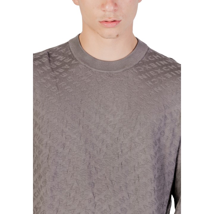Detalle del jersey de hombre Armani Exchange XM001316 AF10454 gris oscuro