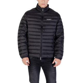 Armani Exchange chaqueta plumífera negra para hombre vista frontal