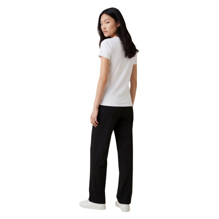 Armani Exchange camiseta de mujer blanca XW002321 AF10356 vista posterior en tres cuartos