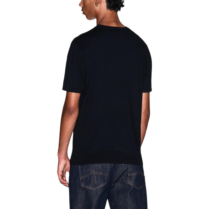 Armani Exchange camiseta negra de hombre 8NZM5C ZM3JZ vista posterior