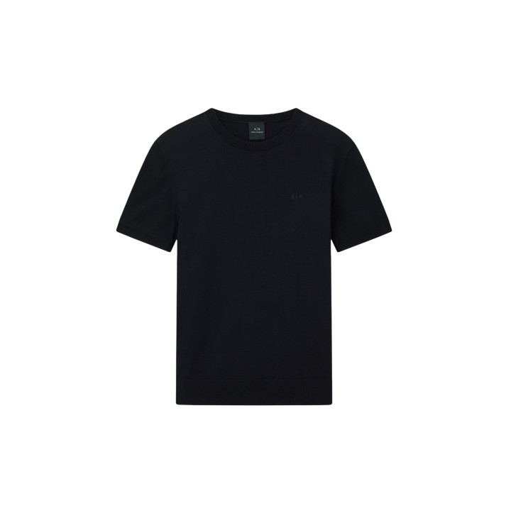 Armani Exchange camiseta negra de hombre 8NZM5C ZM3JZ vista frontal
