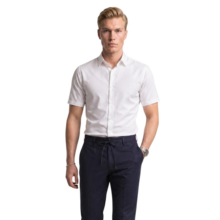 Armani Exchange camisa blanca de hombre XM001566 AF19193 vista frontal