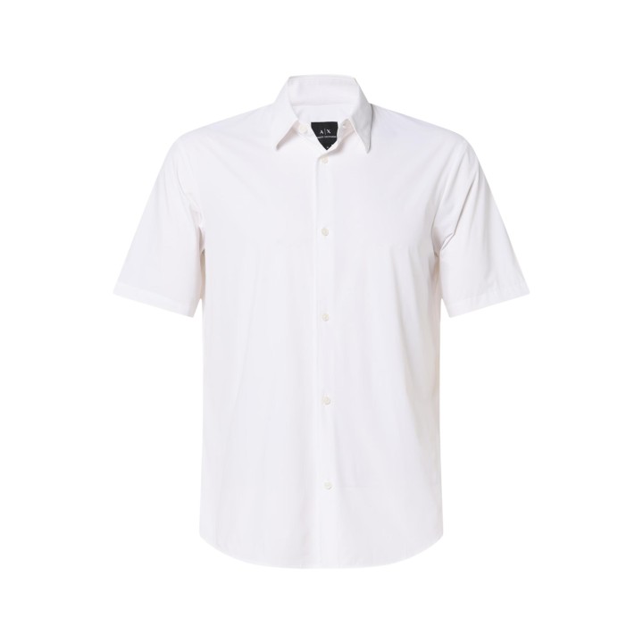 Armani Exchange camisa blanca XM001566 AF19193 detalle frontal de la prenda