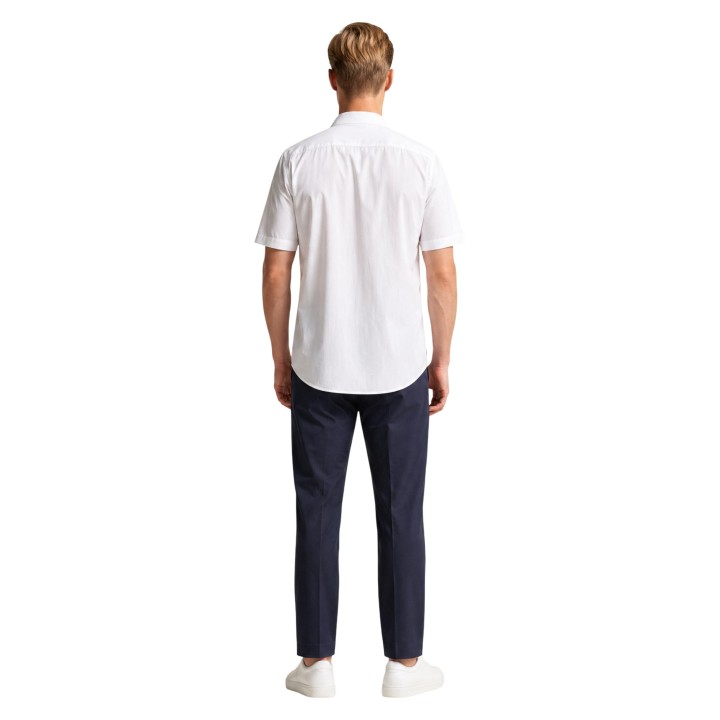 Armani Exchange camisa blanca de hombre XM001566 AF19193 vista posterior completa