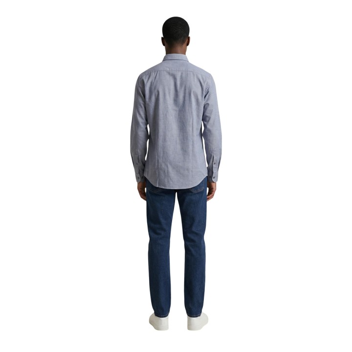 Armani Exchange camisa azul de hombre XM002112 AF22548 vista posterior completa