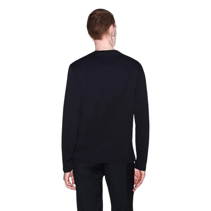 Camiseta negra de manga larga para hombre Armani Exchange XM002684 AF10356 vista posterior