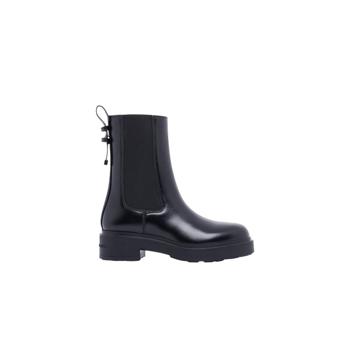 Armani Exchange botín negro para mujer vista lateral XW003091 AF11912