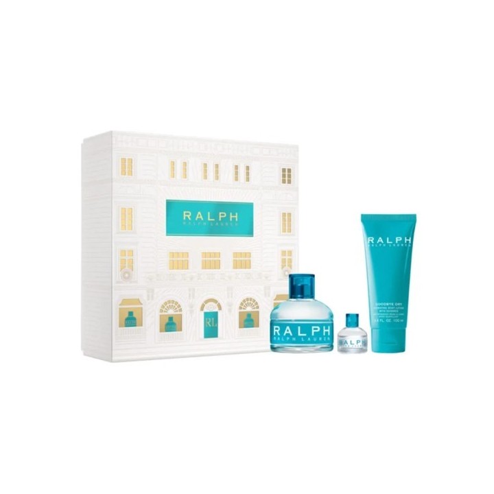 Set de perfume Ralph Lauren para mujer en estuche turquesa