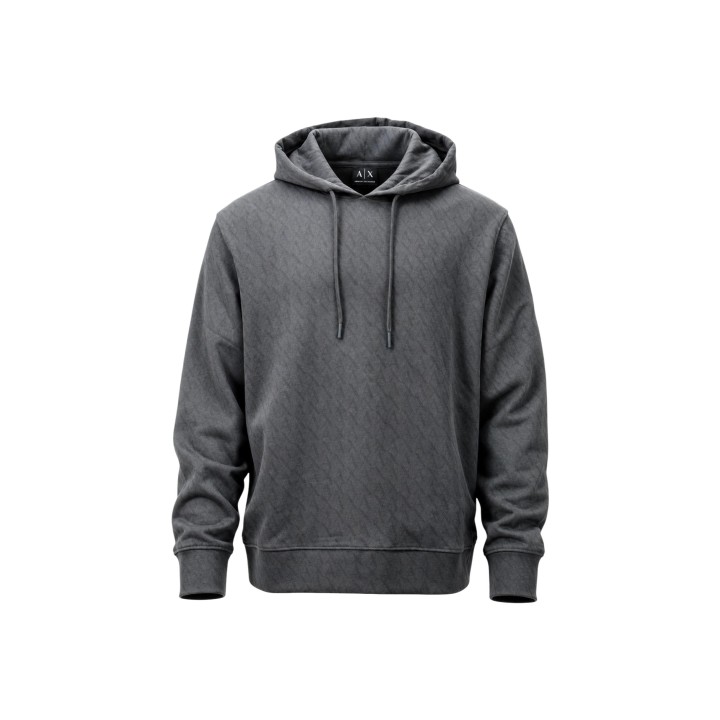 Armani Exchange sudadera de hombre verde oscuro XM001225 vista frontal en detalle