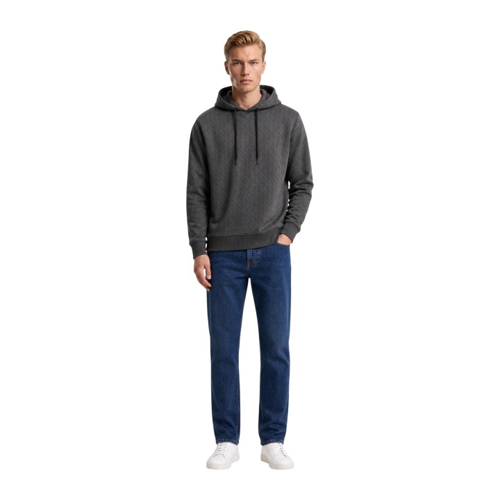 Armani Exchange sudadera de hombre verde oscuro XM001225 vista frontal de cuerpo entero