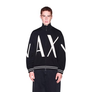 Armani Exchange sudadera negra de hombre XM002950 vista frontal