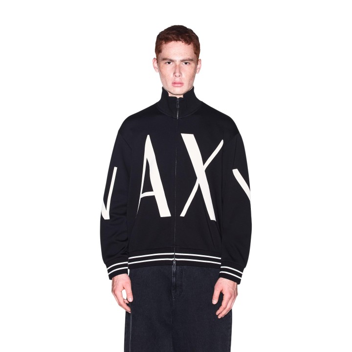 Armani Exchange sudadera negra de hombre XM002950 vista frontal