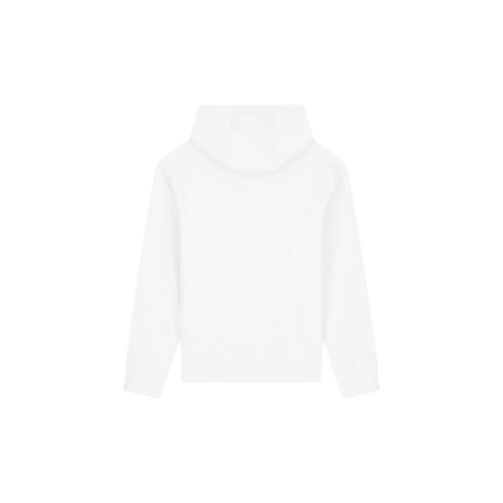 Armani Exchange sudadera de hombre color crema con capucha en vista posterior