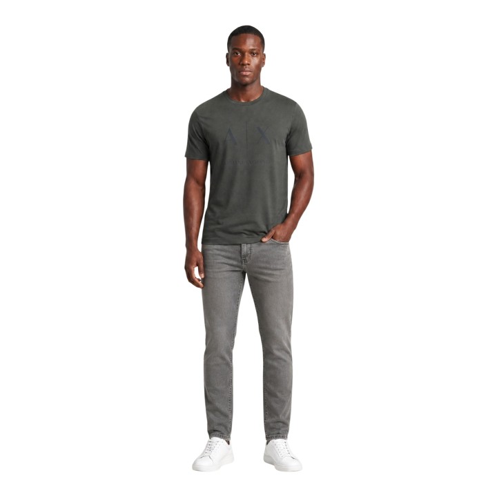 Armani Exchange vaqueros de hombre beige de algodón vista frontal