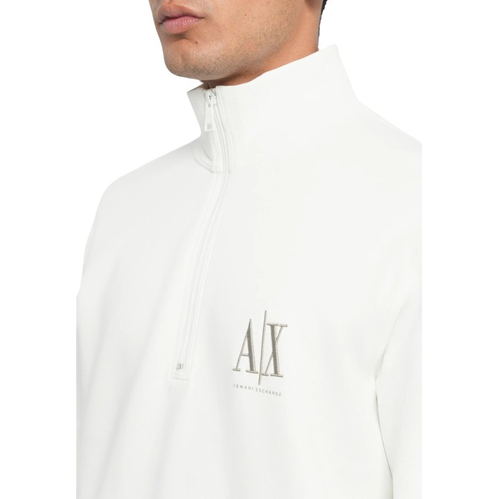 Armani Exchange sudadera de hombre blanca XM000370 AF10818 en detalle