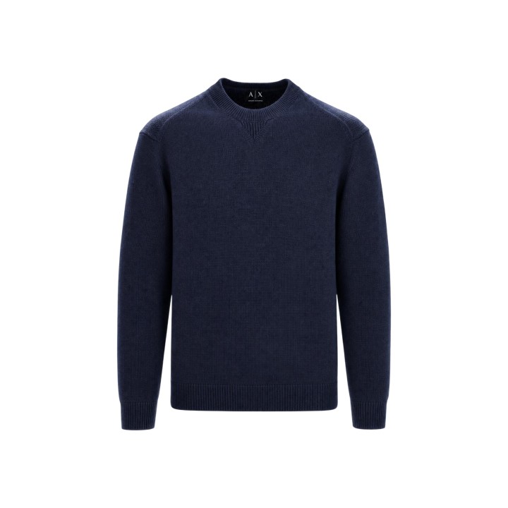 Armani Exchange jersey azul de hombre XM001916 AF14008 detalle frontal