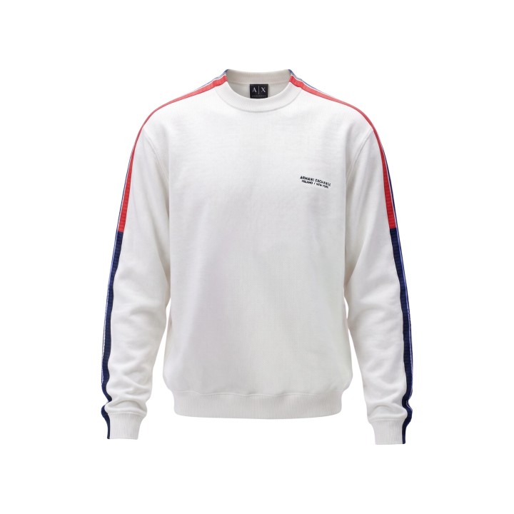 Jersey blanco de hombre Armani Exchange XM002722 AF11960 vista frontal