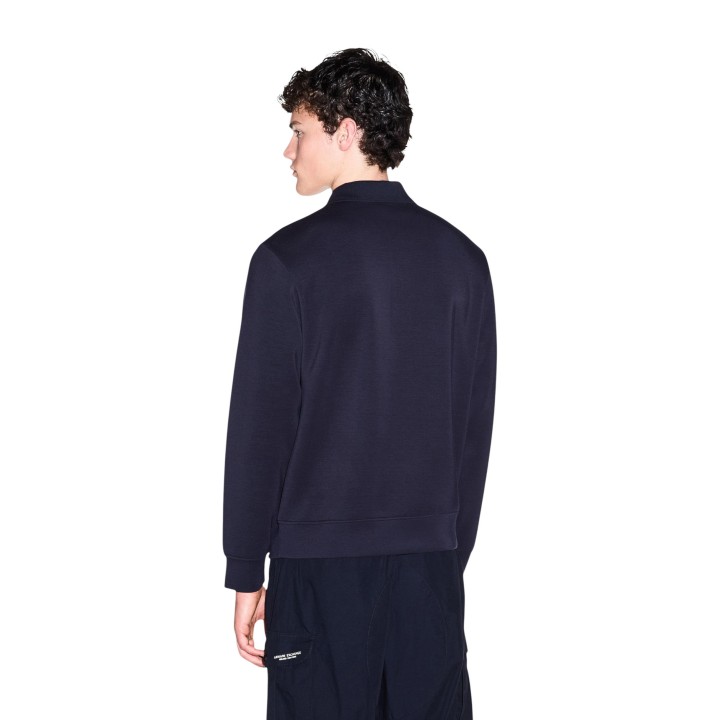 Sudadera azul Armani Exchange para hombre vista posterior