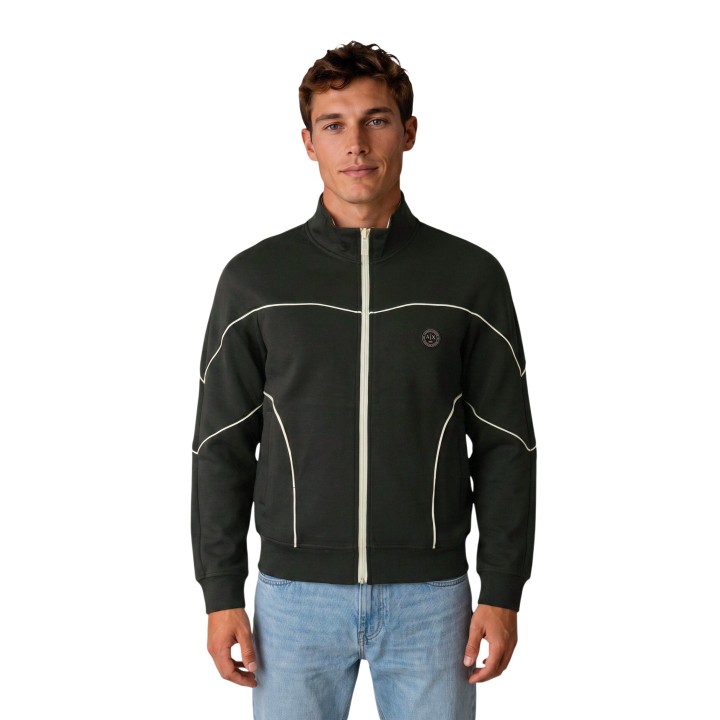 Sudadera de hombre Armani Exchange XM002944 AF10818 verde oliva vista frontal