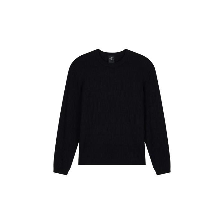 Armani Exchange jersey negro de hombre XM002986 AF10454 vista frontal