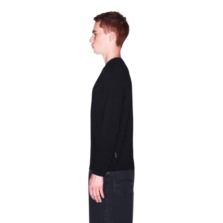 Armani Exchange jersey negro de hombre XM002986 AF10454 vista lateral