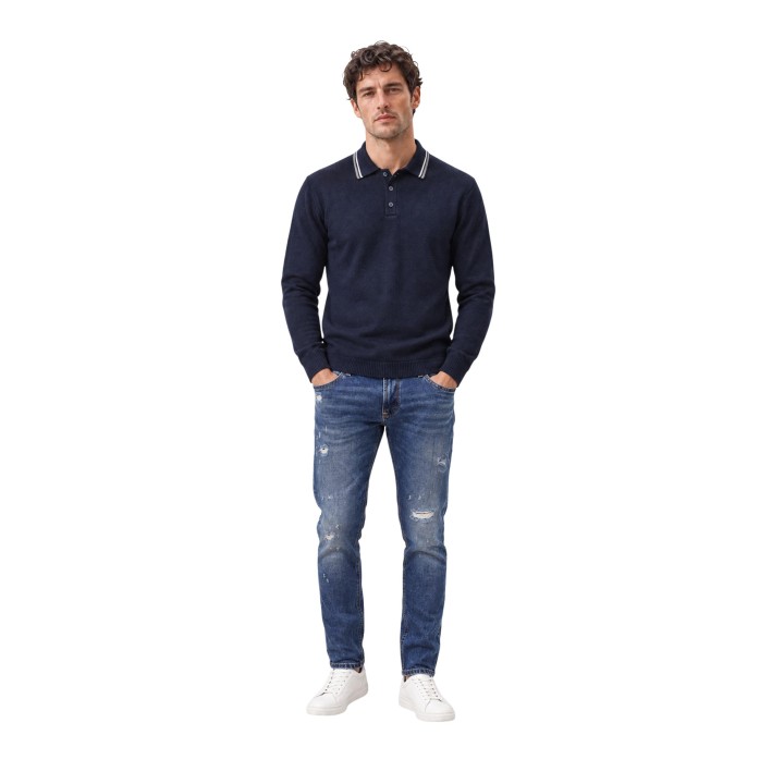 Armani Exchange jersey azul de hombre XM002996 AF13776 en vista frontal