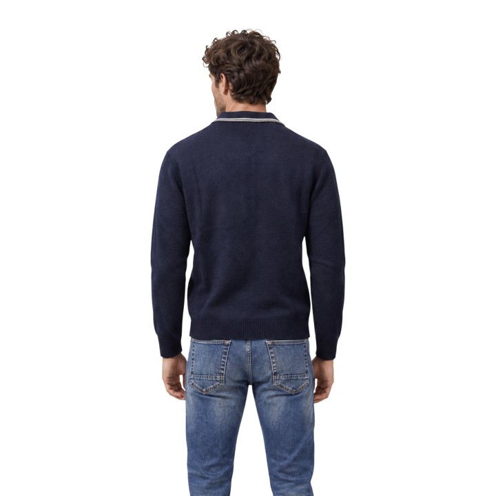 Armani Exchange jersey azul de hombre XM002996 AF13776 en vista posterior