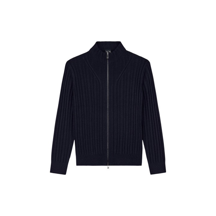 Armani Exchange cárdigan azul para hombre vista frontal XM002998 AF14008