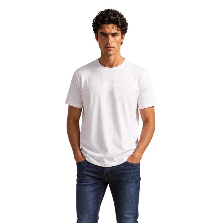 Camiseta blanca de hombre Armani Exchange XM003023 AF10358 vista frontal