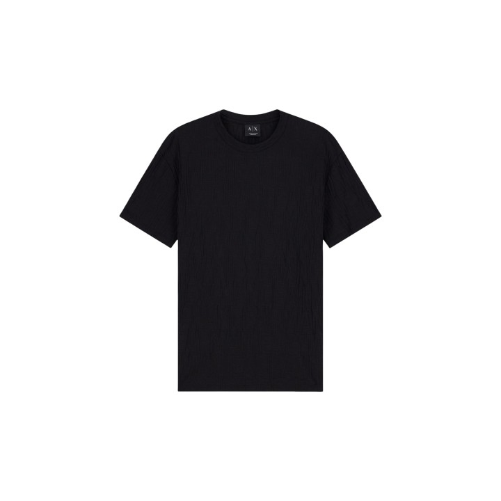 Armani Exchange camiseta de hombre negra vista frontal de la prenda