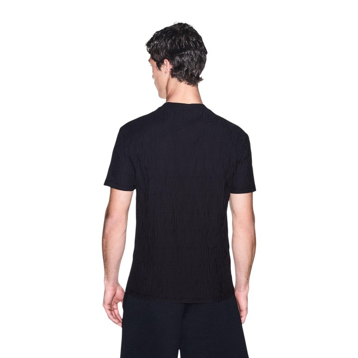 Armani Exchange camiseta de hombre negra vista posterior