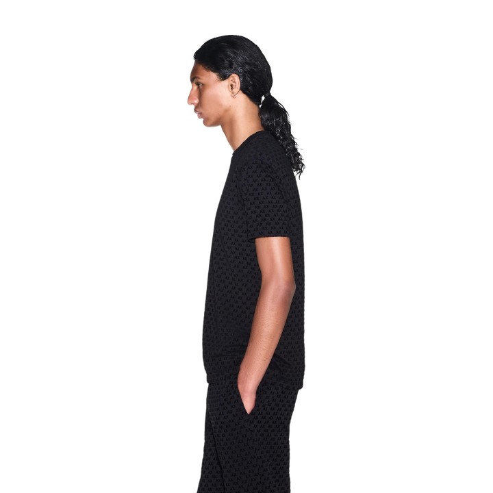 Armani Exchange camiseta de hombre negra XM003079 AF10356 vista lateral