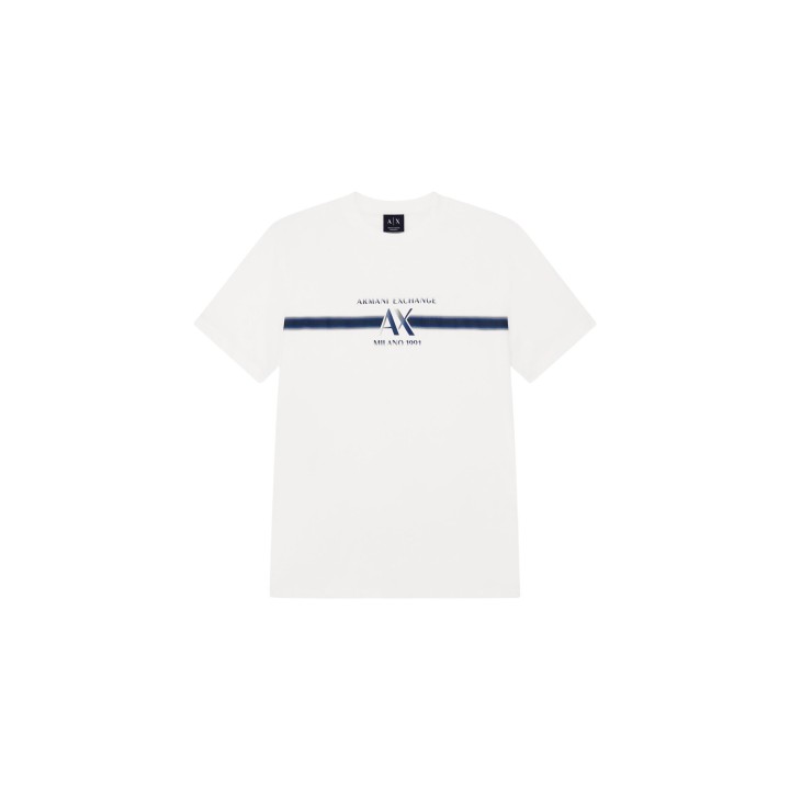 Camiseta blanca de hombre Armani Exchange XM003103 AF10356 vista frontal de la prenda